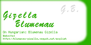 gizella blumenau business card